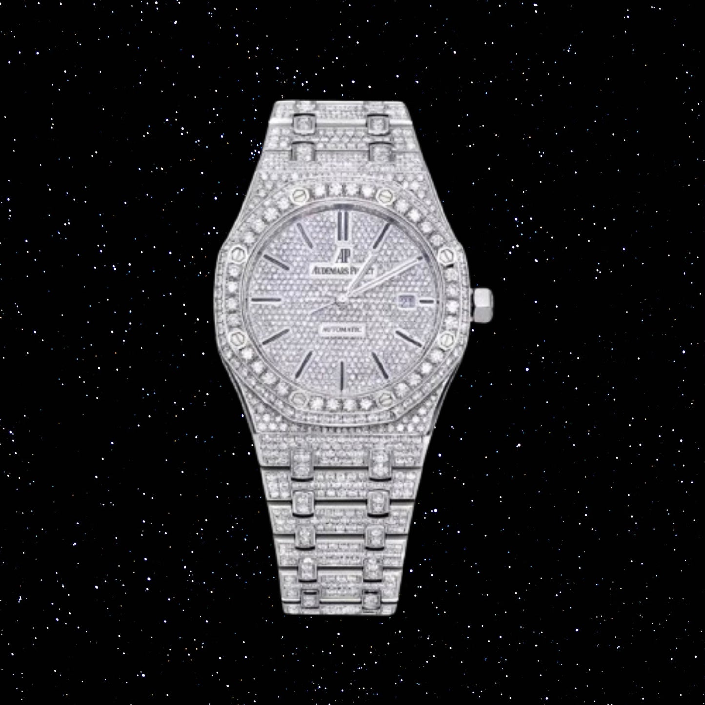 Moissanite Audemars Piguet Watch