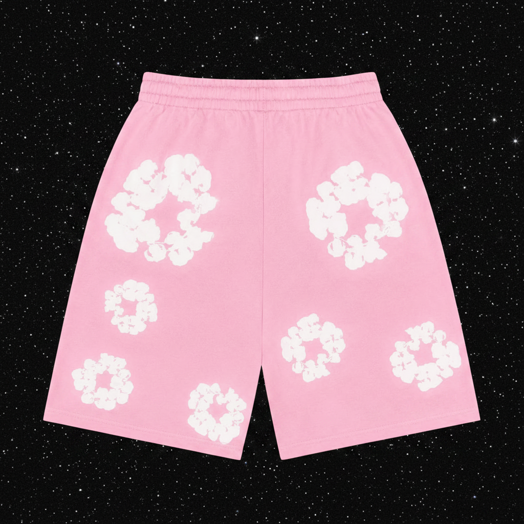 PINK DEMIM SHORTS