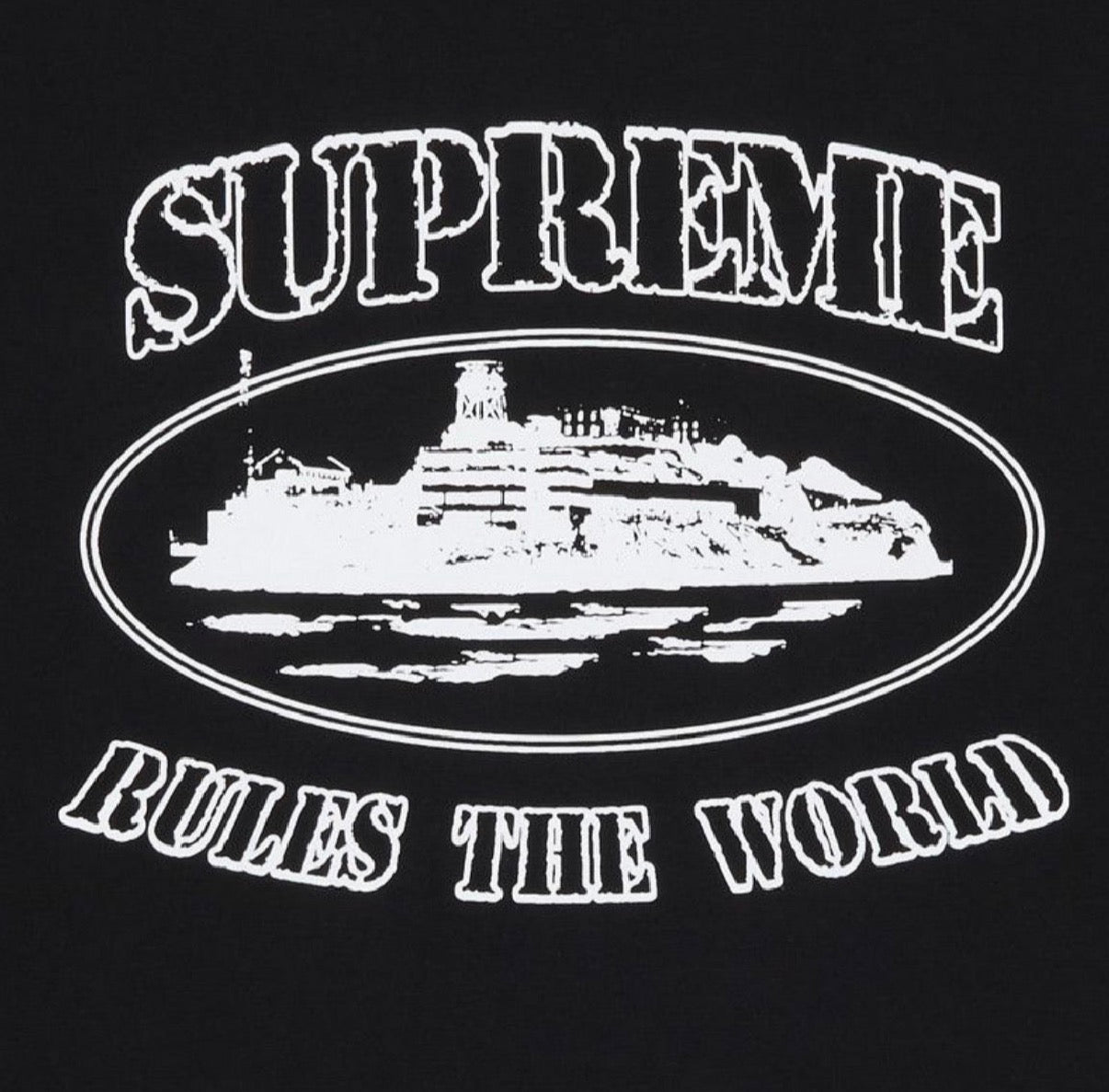 BLACK SUP CORT TEE