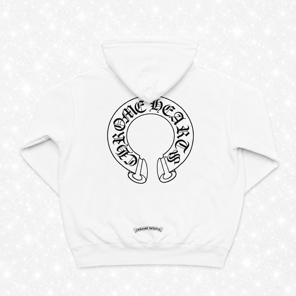 WHITE HORSESHOE ZIP-UP