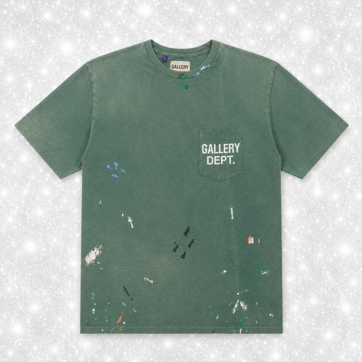 G DEPT GREEN PAINT TEE