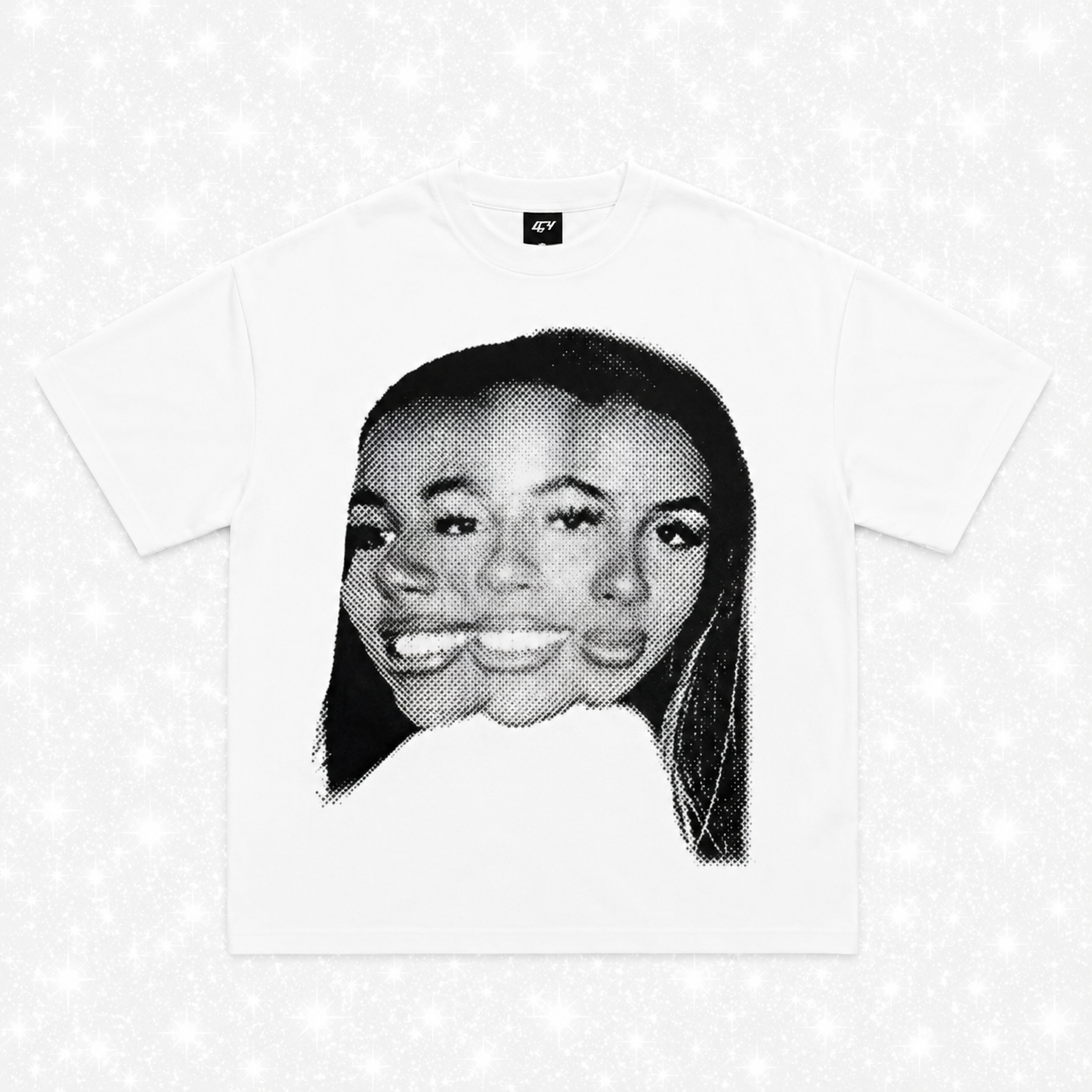 WHITE TRIPLE HEAD TEE