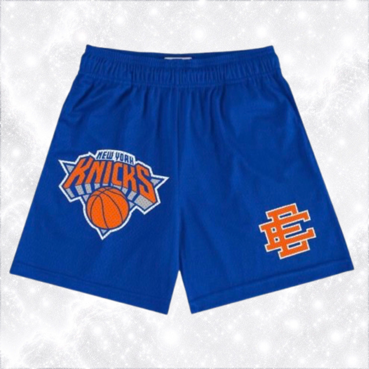 EE BLUE KNICKS SHORTS