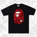 BLACK RED CAMO BAP TEE