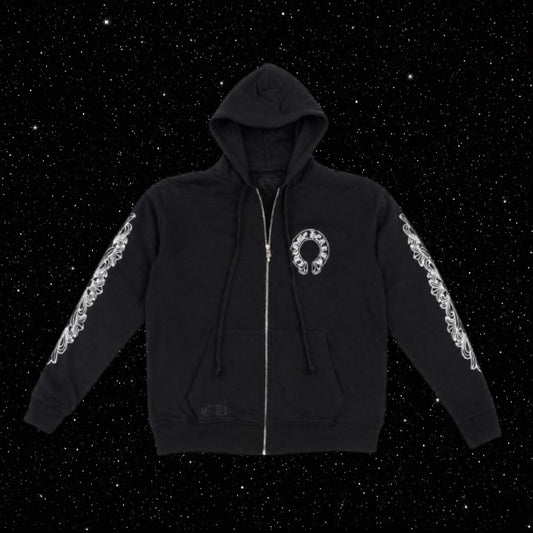 BLACK HORSESHOE ZIP-UP