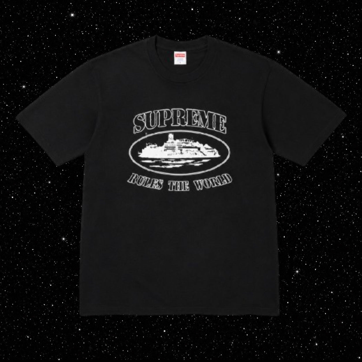 BLACK SUP CORT TEE