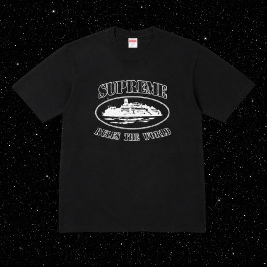 BLACK SUP CORT TEE